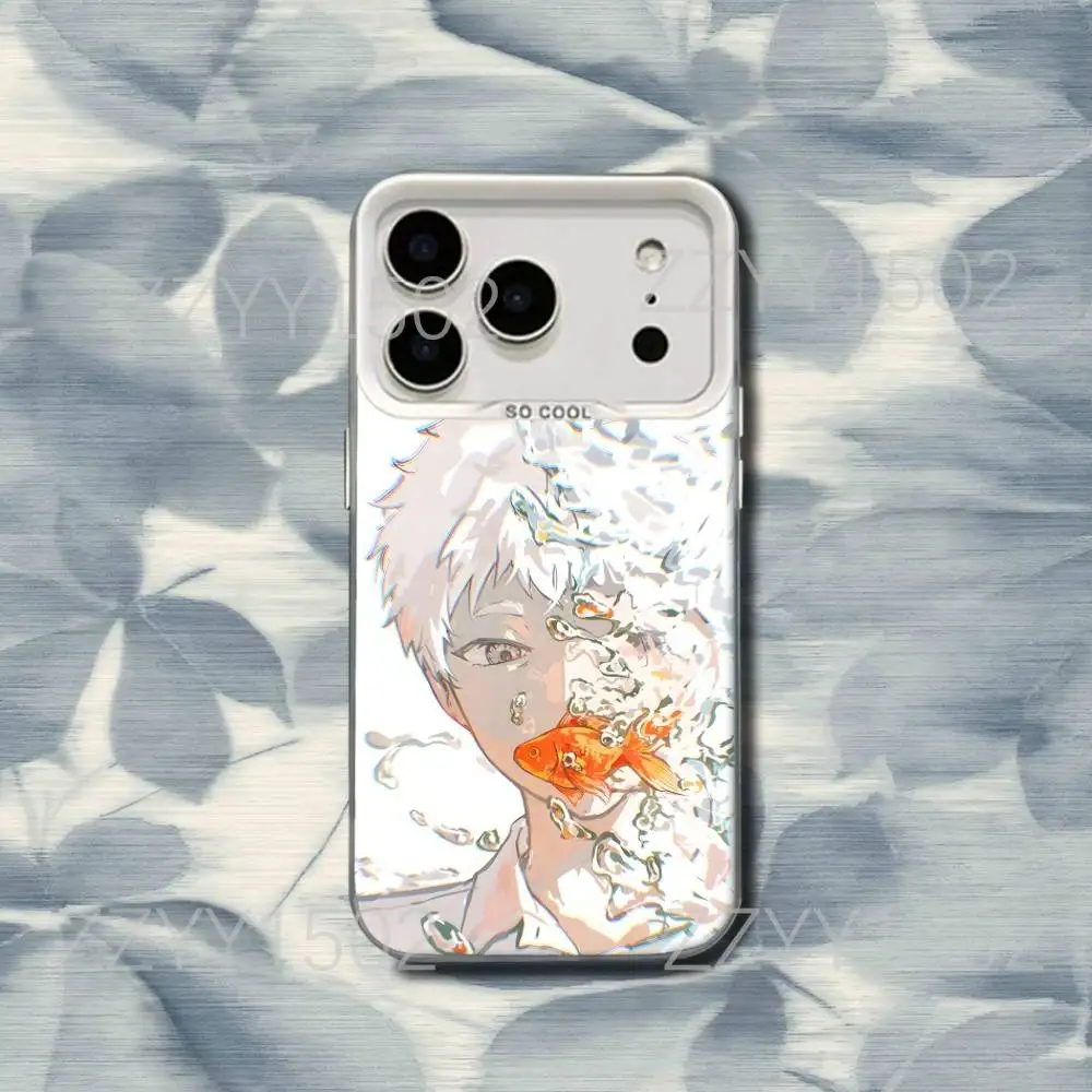 حافظة هاتف صيفية H-Hikaru D-Died لهاتف iPhone 17,16,15,14,13,12,X,8,Pro,Max,Plus,SE4,Air, Mini White IMD HD Matte