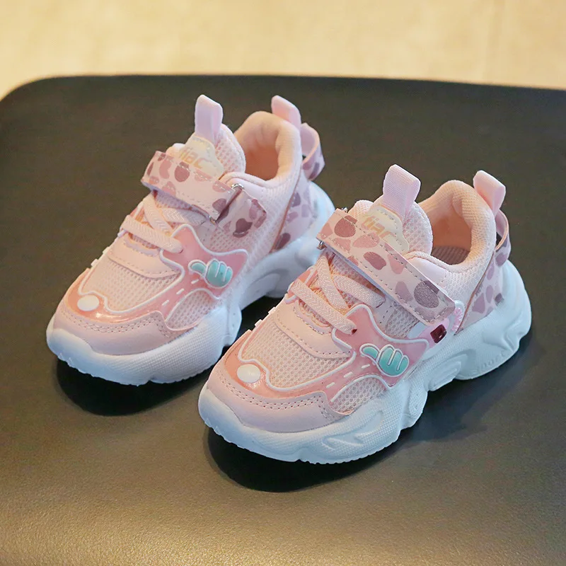 

2023 Spring New Children Mesh Upper Fashion Casual Sports Shoes Baby Boys and Girls Walking Shoes Kids Soft Sole Anti Slip Shoes