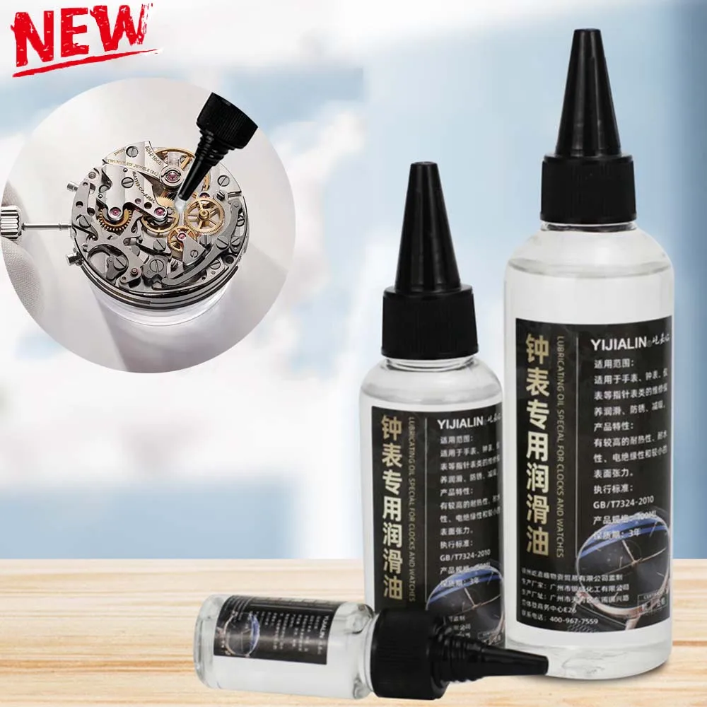 Relógio de óleo profissional relógio óleo lubrificante à prova dwaterproof água óleo sintético manutenção relojoeiro ferramenta reparo para medidores horológicos
