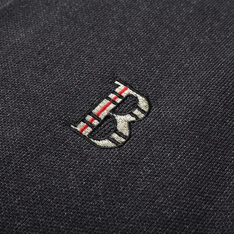 Luxury brand long sleeve men's knitted cardigan autumn fashion exquisite B letter embroidery Korean version design sweater coat - Image 6