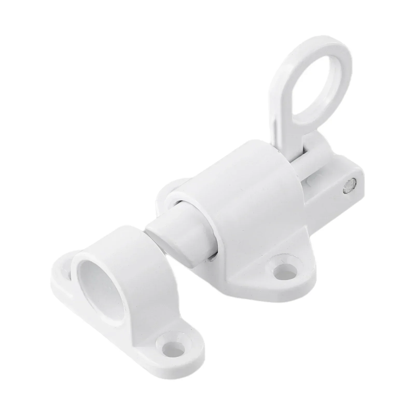 Bolt Spring Bounce Door Latch Lock Safe Black Aluminum W/ Screws Window Gate Security Pull Useful High quality