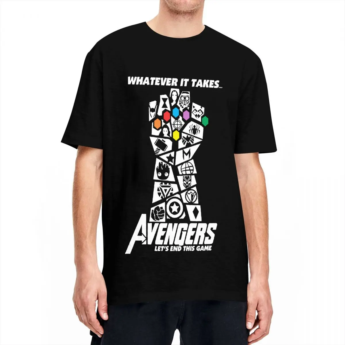 Avengers 4 Endgame War End Game Thanos Men Women T Shirt Casual Tee Shirt Short Sleeve O Neck T-Shirt Cotton Big Size Clothing