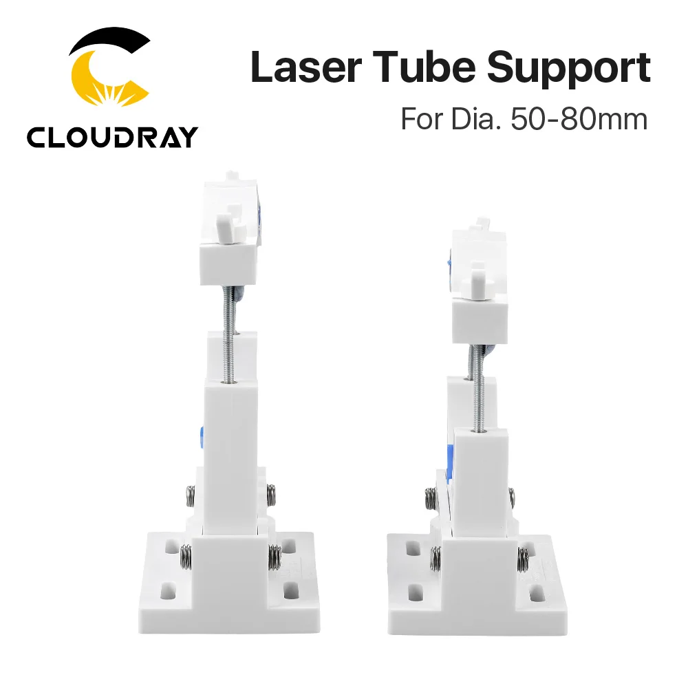Soporte de tubo láser Co2, soporte de plástico Flexible de 50-80mm para máquina cortadora de grabado láser de 50-180W, modelo A