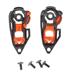 Nose Protector Helmet Visor Base Lock 1 Pair Durable Capacete Shield Lock PC with Screw Gear Base Plates for K1 K3SV K5 Riding