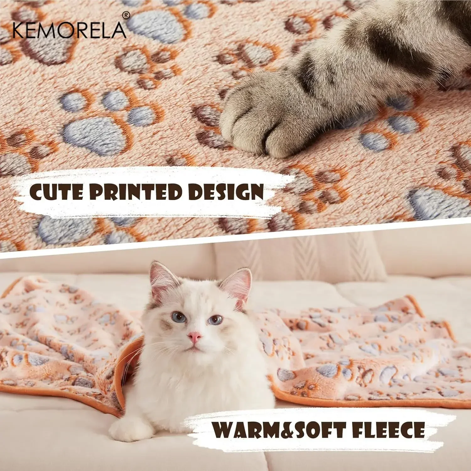 Manta cálida felpa para cachorros y gatitos suave transpirable - imagen 3