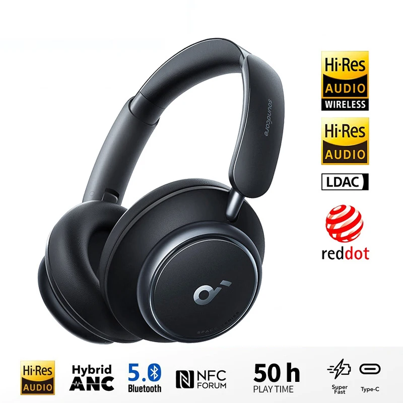 Anker Soundcore Space Q45 Headphone Bluetooth 5.3 ANC Adaptive Noise Cancelling Hi-Res Sound LDAC Support App A3040 Headset