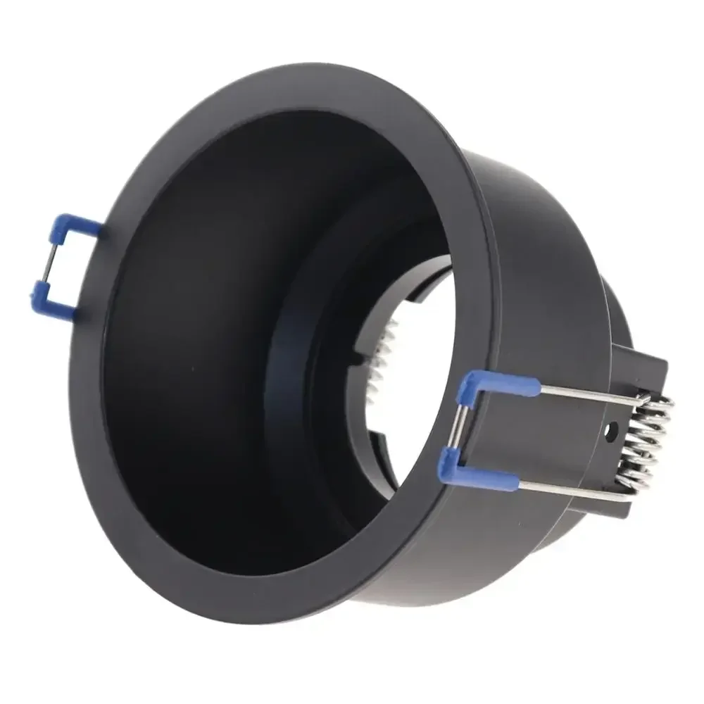 JOYINLED Aluminum Recessed Ceiling Spotlight Frame GU10 MR16 Round Square Downlight Holder Fixture Black White Adjustable Trim