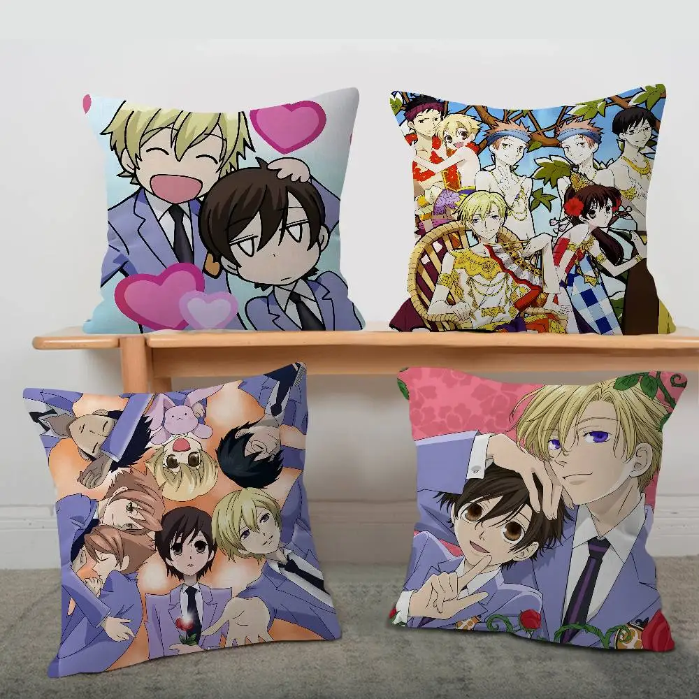 Ouran High School Host Club Cushion Cover Inches Farmhouse Decor Home Throw Pillow Covers for Couch Decorations