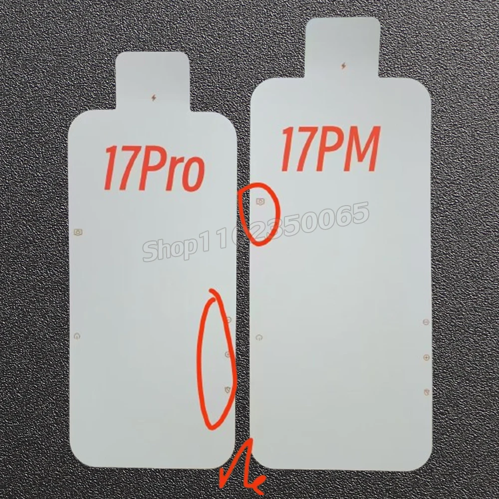 100pcs Phone Display Glass 18 Ultra 17 17Air Pro 17 ProMax 16 15 14 Factory Paper Protective Films For LCD Outer Screen Stickers