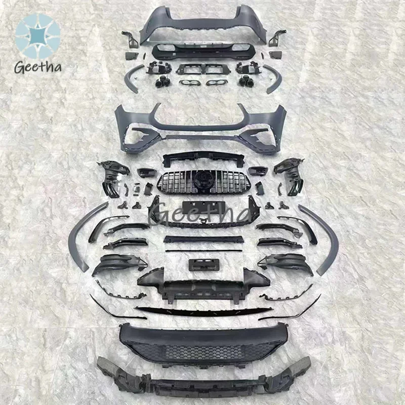 

Auto Modification Conversion Body Kit For Mercedes Benz W167 GLE 2019-2023 Upgrade to 2024 GLE63 AMG Front Rear Bumper