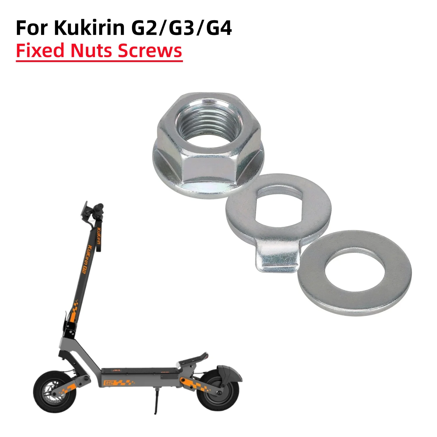 Tuercas y Tornillos de Fijación para Rueda de Motor de Scooter Kukirin G2 G3 G4, 14 mm de Diámetro Interior, Pernos de Acero Inoxidable, Tuercas Duraderas, Repuestos