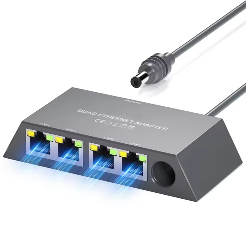 Per adattatore Ethernet a 4 porte per rete esterna stabile e veloce cablata per Gen 3 per Starlink Mini Satellite Internet