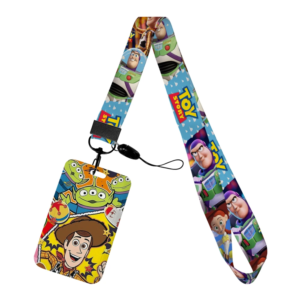 New Design Disney Toy Story Neck Strap Lanyard Card Cover Cartoon Badge Holder Id Card Students Hang Rope Kids Girls Boys Gifts