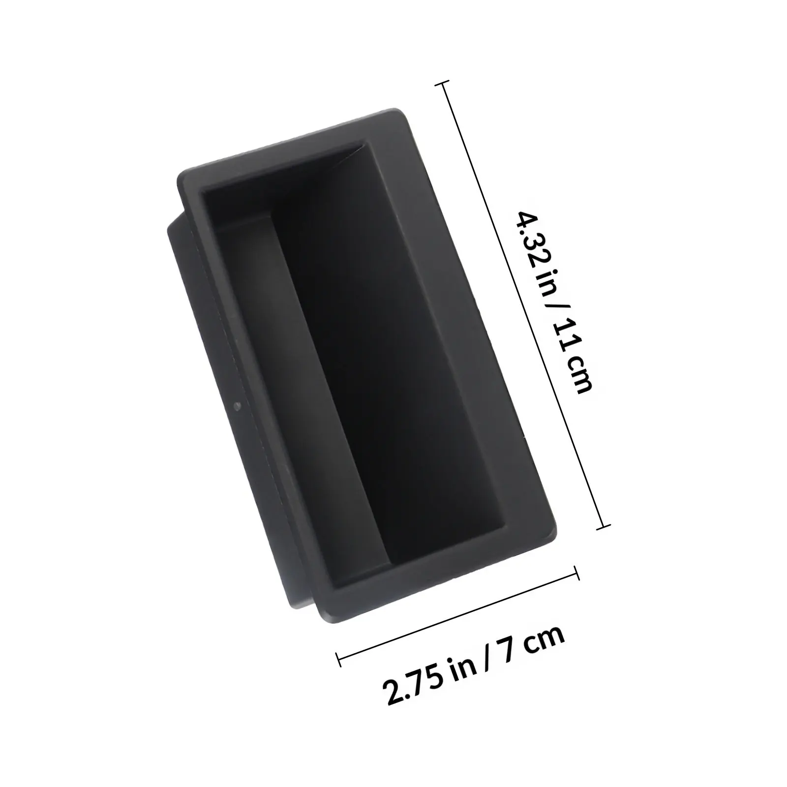 3Pcs Invisible Embedded ABS Cabinet Pull Handle for Switch Control Distribution Low High Voltage Cabinets Living Room Bedroom