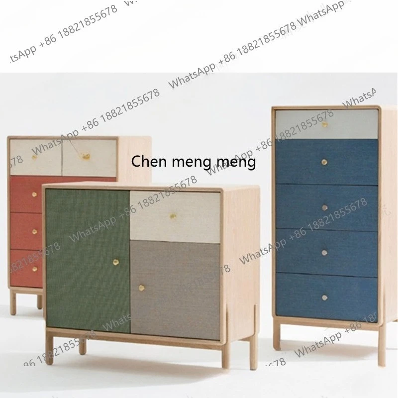

Simple, log dining edge solid wood bookcase bedroom bedside chest bedside pull-out locker