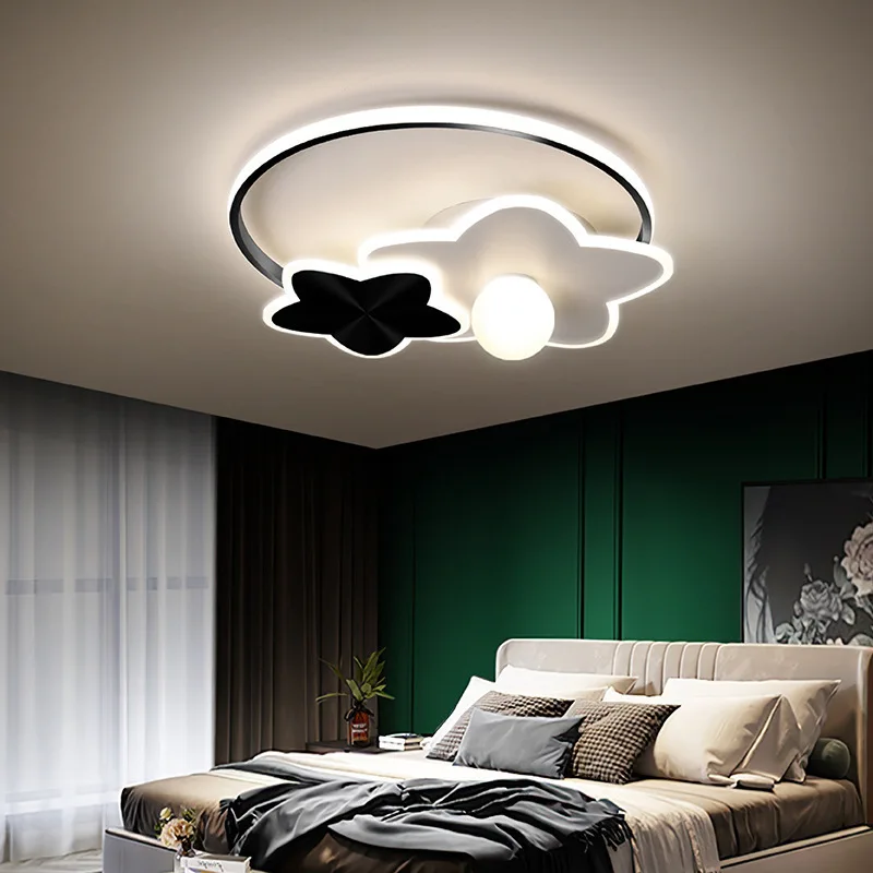 

Ceiling Light Modern White&Black Pendant Lamp for Living Room Bedroom Dining Indoor Led Lights Hanging Fixture 110v 220v