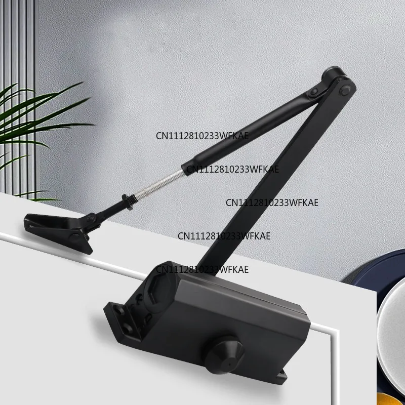 Shopping mall hotel fire channel door closer, square back hydraulic buffer silent automatic rebound fire door