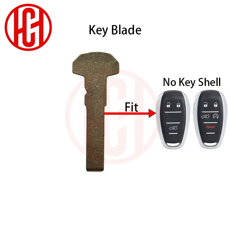 Smart Remote Uncut Insert Emergency Key Blade Fob for Alfa Romeo Giulia Stelvio 2015 2016 2017 2018 2019 2020