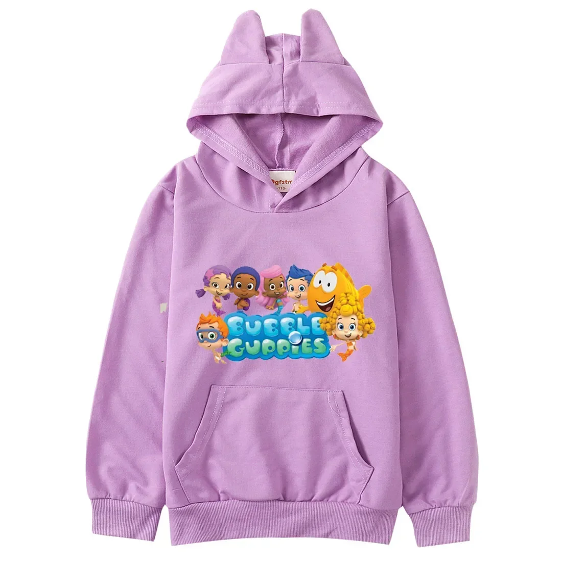 

Bubble Guppies Hoodie Kids Spring Autumn Sweater Baby Girls Hoody Sweatshirts Children Kawaii Pullover Coats Boys Casual Clothes