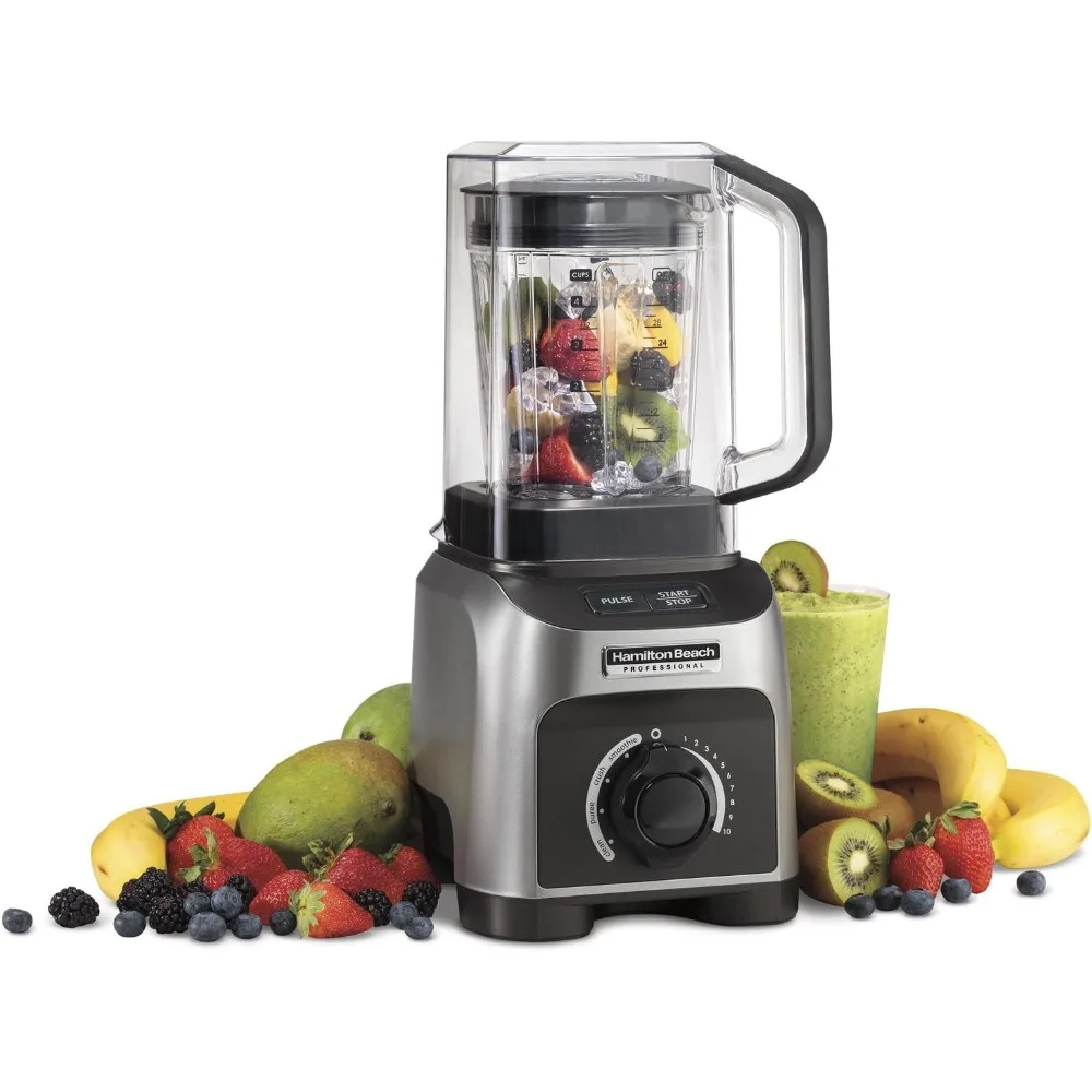 

1500W, 32oz BPA Free Jar, 4 Programs & Variable Speed Dial for Puree, Ice Crush, Shakes and Smoothies, Silver (58870), 1500W