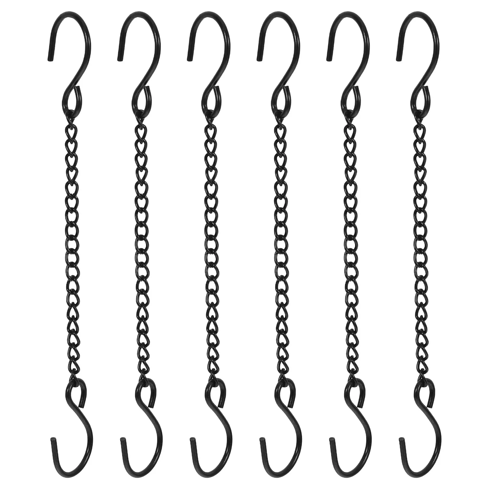 6Pcs Sturdy Metal Hanging Chain for Door Signs Nameplates Planters Bird Feeders Flowerpots Decorative Ornaments Indoor Outdoor