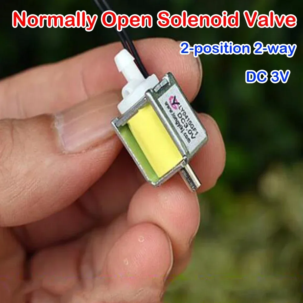 DC 3V Normally Open Solenoid Valve Mini 2-Position 2-Way Solenoid Valve Blood Pressure Electronic Control Valve Sphygmomanometer