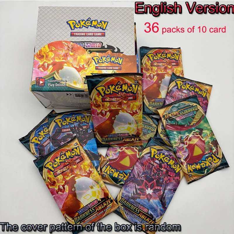 darkness ablaze 36 pack booster box Pokemon Sword Shield Darkness Ablaze Booster Box Sealed 36 Booster Pac –  Toy Mandala main image 1