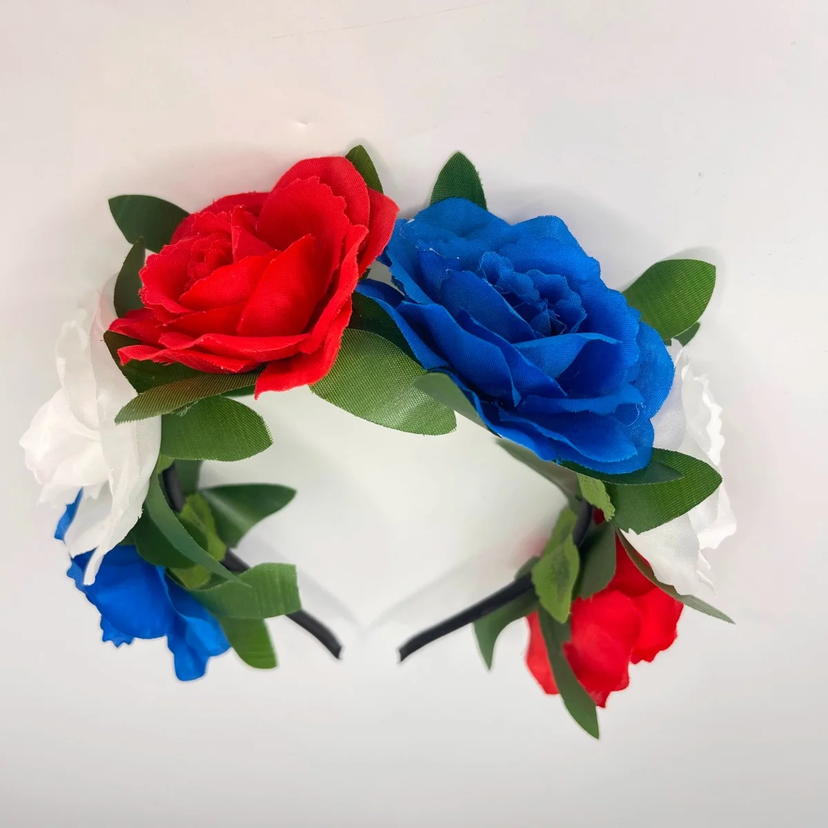 

Patriotic Stars and Stripes Hair Bow Headband Red White and Blue American Flag Headpiece Fourth of July Hair Accessories for