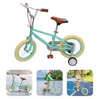 14-Inch Children's Bicycles with Additional Wheels 50-80kg Capacity Kids Bike for Children Aged 3-4 Years Old