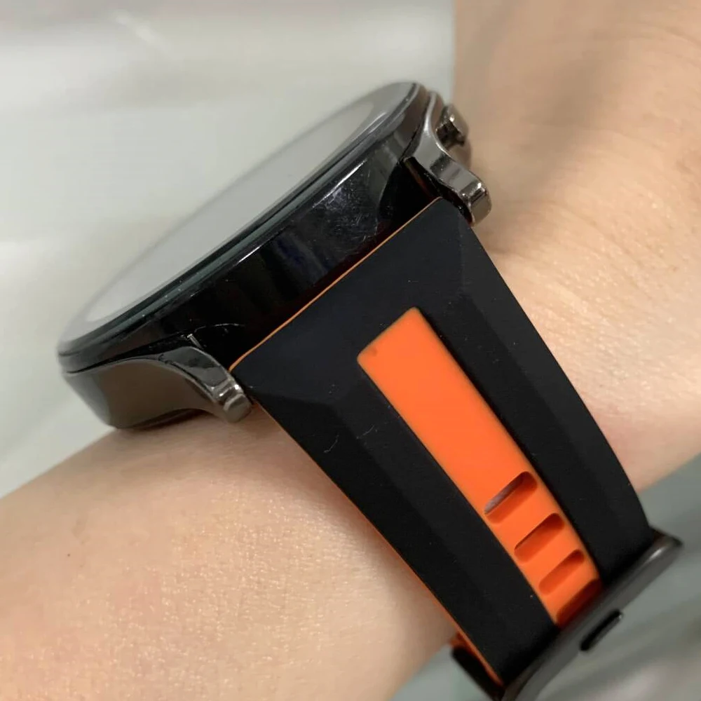 22 مللي متر حزام لساعة سامسونج جالاكسي 3 45 مللي متر/جير S3 استبدال أشرطة ساعات اليد لهواوي GT6 46 مللي متر Garmin Venu 3 2 سوار سيليكون #4