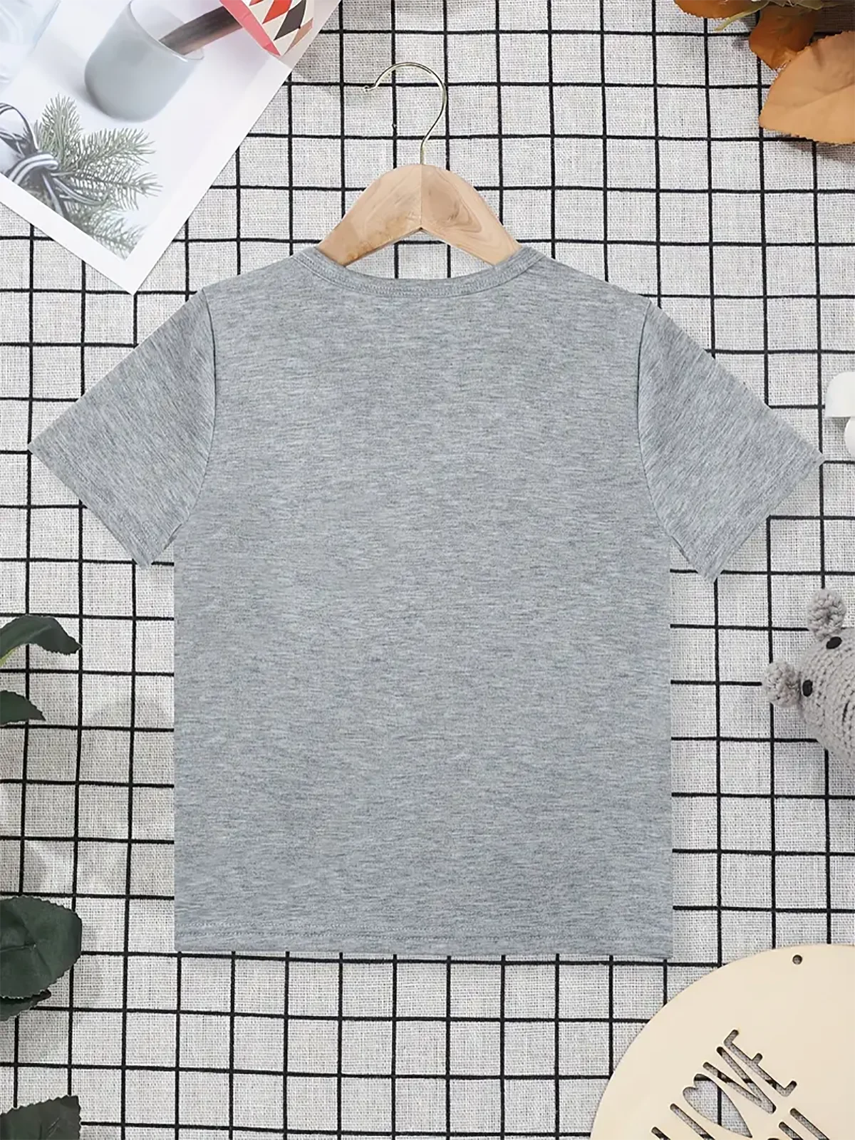 Adventure Awaits Stylish Boys Clothes Summer Streetwear Outdoor Play Grey Tops 2-7 Years Kids T Shirt High Quality Fabric