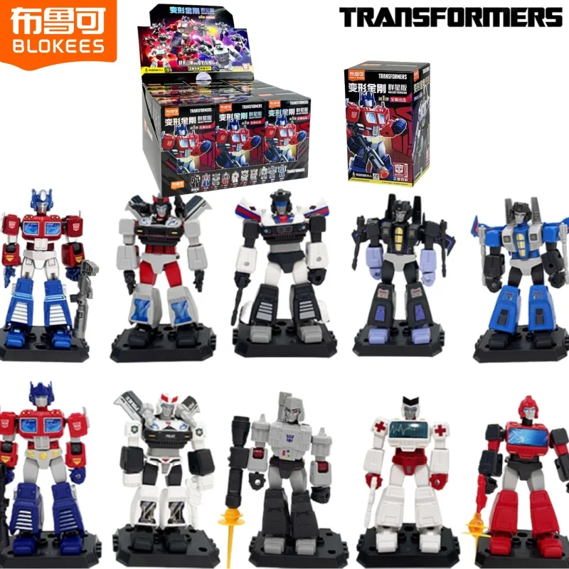 

BLOKEES Transformers Star Edition 1st Building Block Человек Оптимус Прайм Мегатрон Сборная игрушка Слепая коробка Детский подарок
