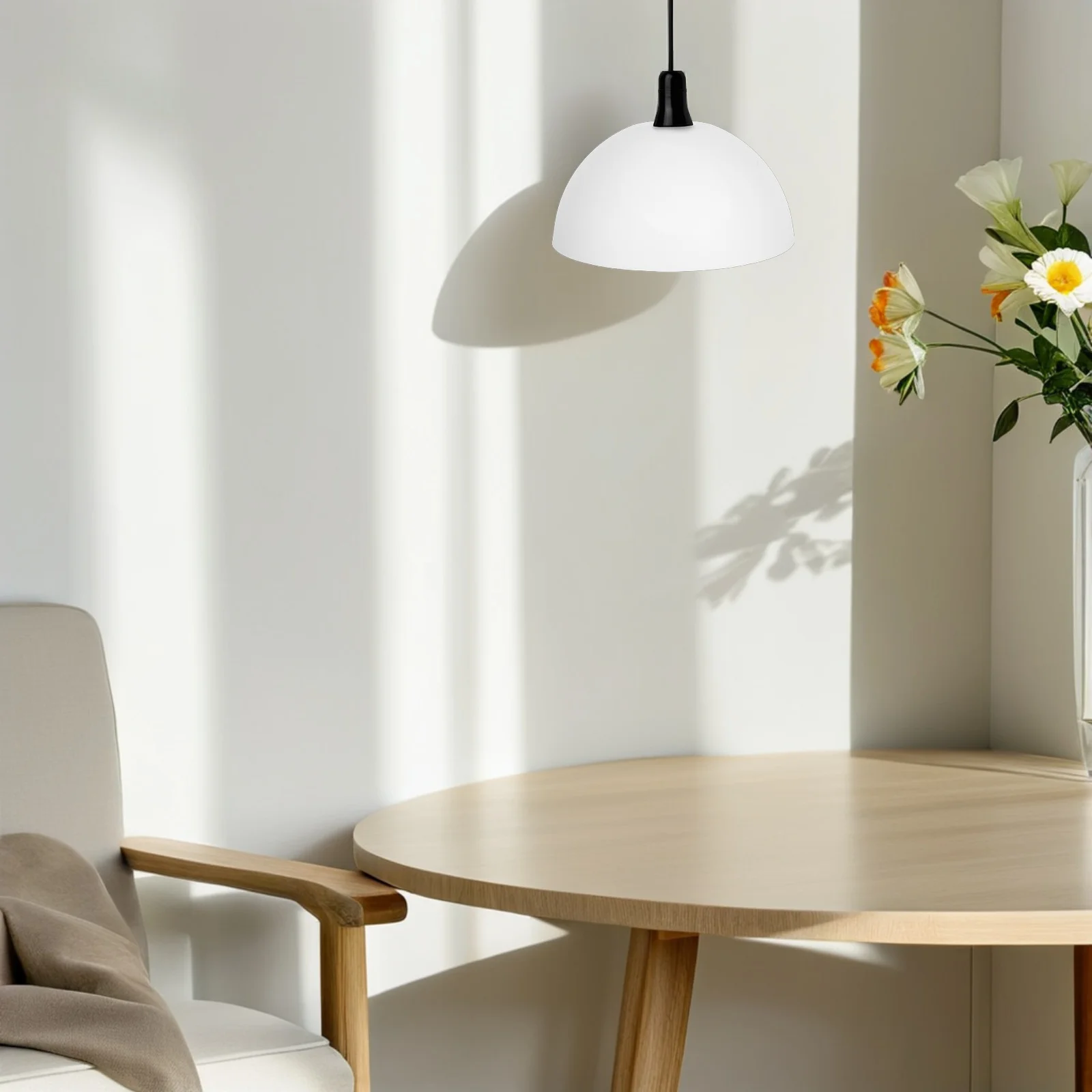 قلادة ضوء الظل البلاستيك الفطر عاكس الضوء للديكور المنزل سهلة التركيب غرفة نوم غرفة المعيشة مروحة السقف غطاء خفيف #2