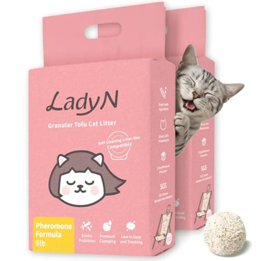 

Cat Attract Tofu Litter Natural Attractant Formula for Litter Box Training, Calming Pheromone for Multi-Cat Homes, Granular Min