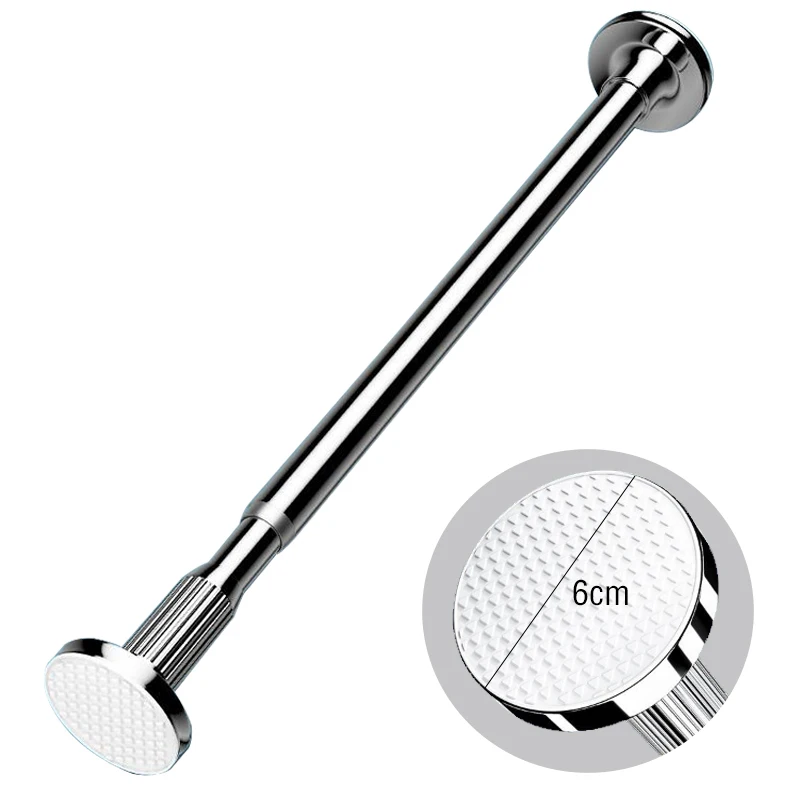 Rideau de douche extensible en acier inoxydable, multifonctionnel, non poinçonnant, tension domestique, le plus récent