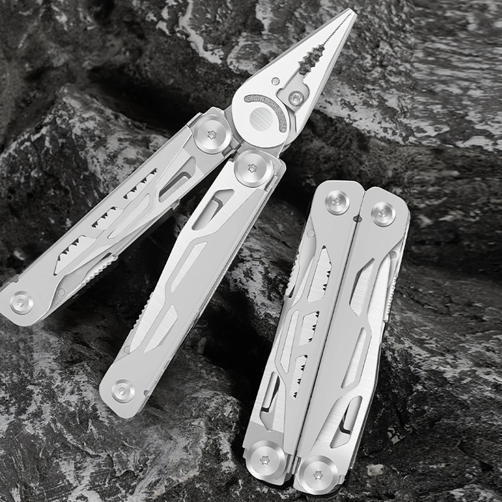 Multifunctional Emergency Plier Folding Knife Tactical Clamp Combination Survival Portable Tool Multitool Cutter ﻿