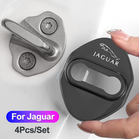 4PCS Car Door Lock Cover Stainless Steel Protection Accessories For Jaguar E-Pace I-Pace X-Type XFR XE XF XJ F-Type F-Pace XKR