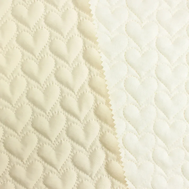 0.5m/1m 8 Colors Love Clip Cotton Quilted Fabric For Warm Jackets Bags Cotton Coats Bedding Pillows Handmade DIY Sewing Fabrics