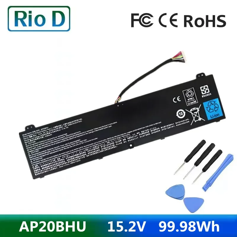

15,2 В, 6758 мАч, 99,98 Втч, аккумулятор AP20BHU для ACER Predator Triton 500 SE PT516-51s PT516-52s, аккумуляторы для ноутбука, ноутбука
