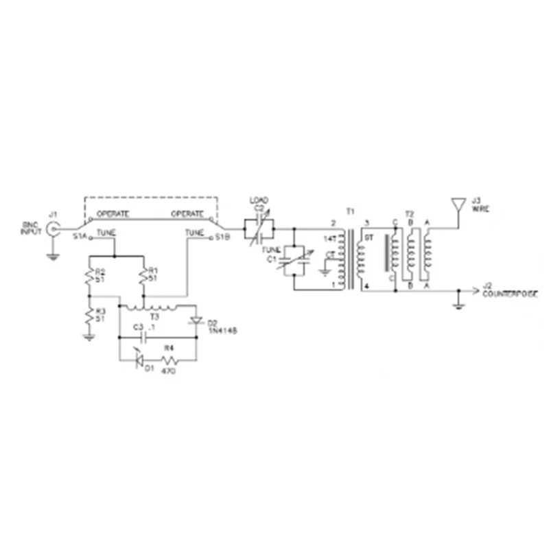 QrpBoys-トンブルロングワイヤーアンテナ、非接触プラス、完成品、緑、40m〜10m、1個