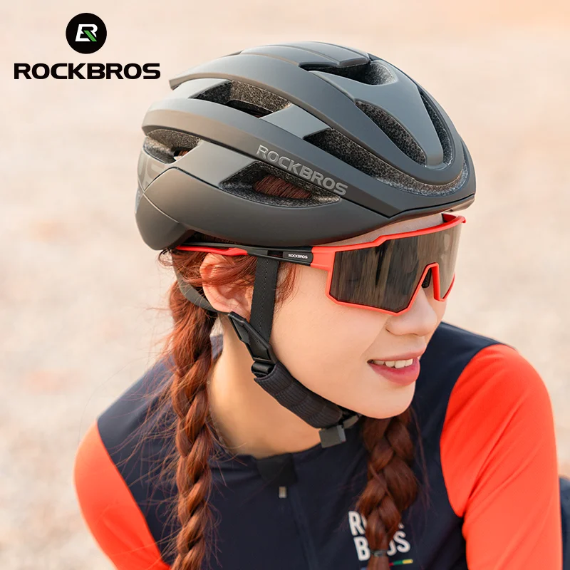 ROCKBROS Ultralight Cycling Helmet Streamline Aero Integrally-molded Adjustable Helmet Women Female MTB Road Bike Bicycle Helmet