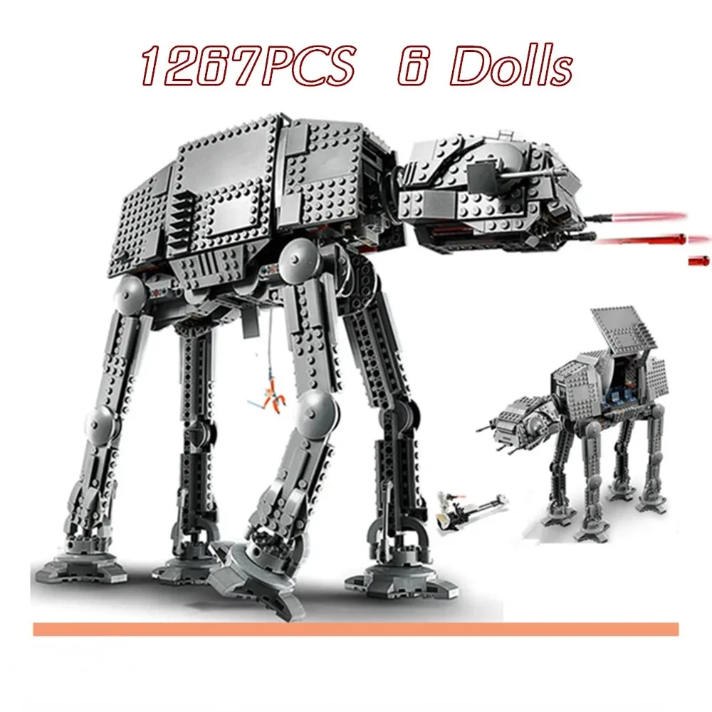 

In Stock Space Movie MOC AT-AT Building Blocks Bricks DIY Model from With Figures Toys for Children Christmas Birthday Gifts