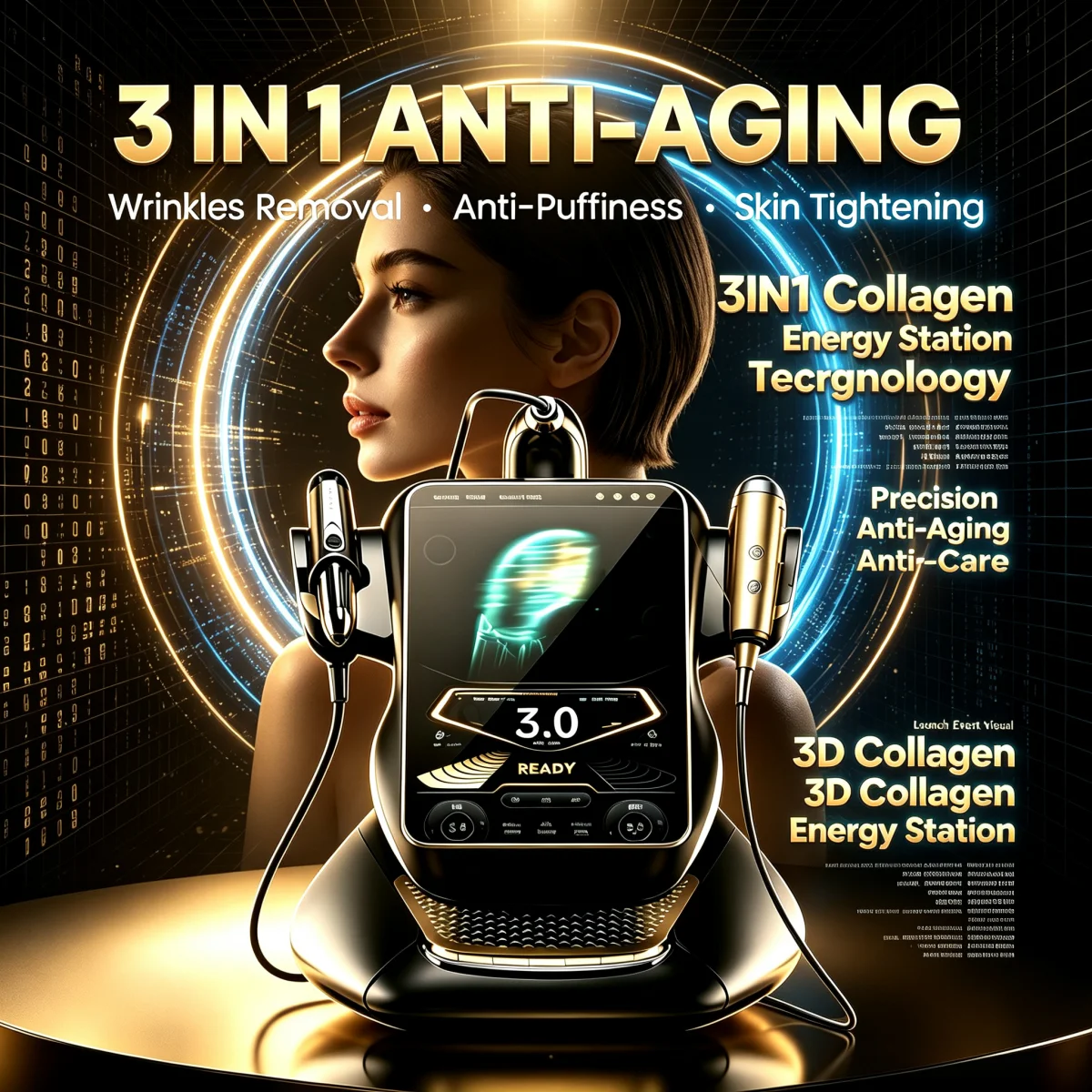 360MAX 25D HIFU 3 In 1 Multi Functional Beauty Equipment Non Invasive Anti Aging Face Lifting Neck Firming Body Shaping Slimming