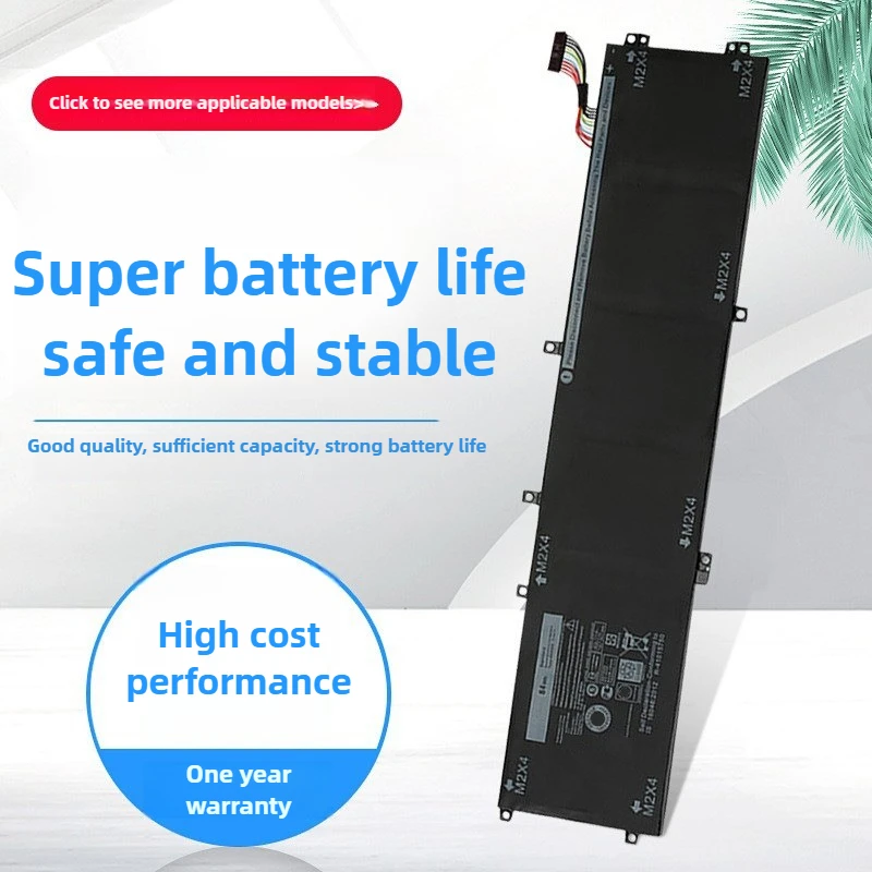 بطارية الكمبيوتر المحمول Dell M5510 5520 XPS15 9550 9560 4GVGH RRCGW 11.4V 7260mah