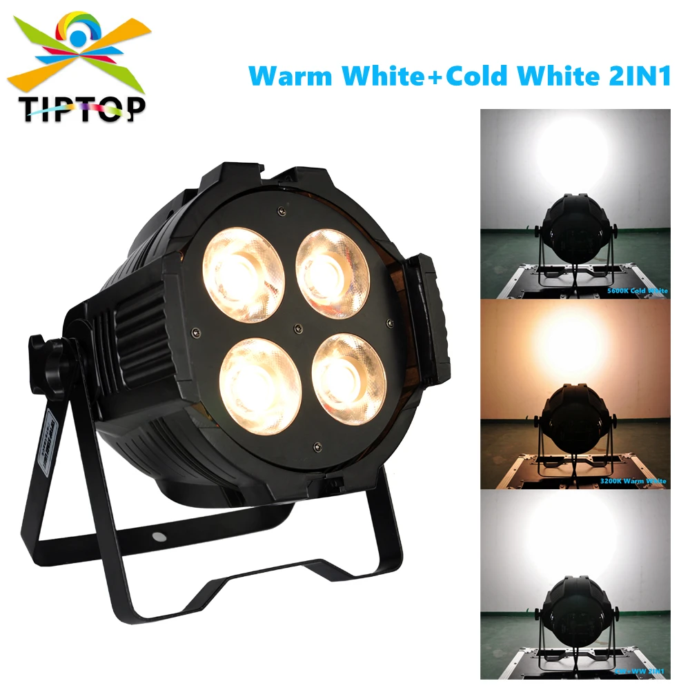 

TIPTOP White Color 200W COB LED Par Light 3200K Warm White 5600K Cold White 2IN1 Stage Disco DMX Par Cans Pixel Control