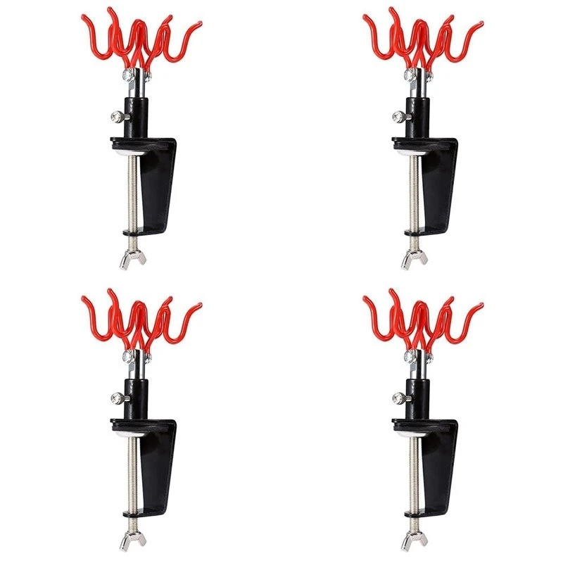 4X Storage Stand Clip-On Holds 2 Airbrush Hobby Airbrush Parts Desktop Table Mount Airbrush Tools Accessories-[ToolMr A83]