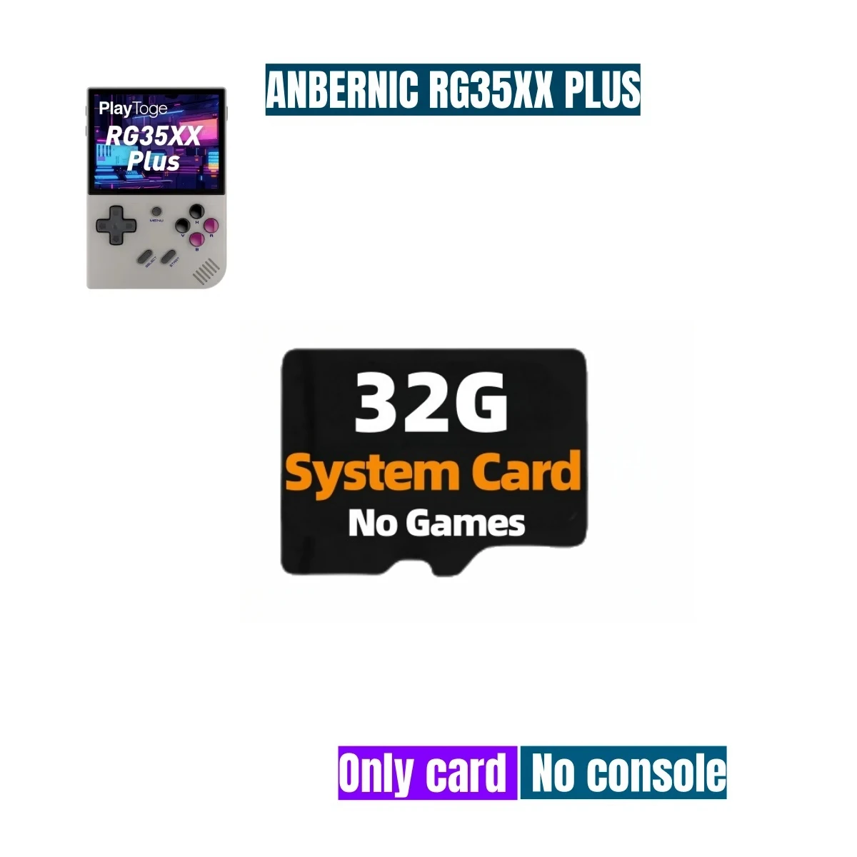 ANBERNIC RG35XX PLUS TF Card Memory Card Handheld Game Console 256GB Preloaded Games 300+PSP Games Pre-install Retro Games Gifts