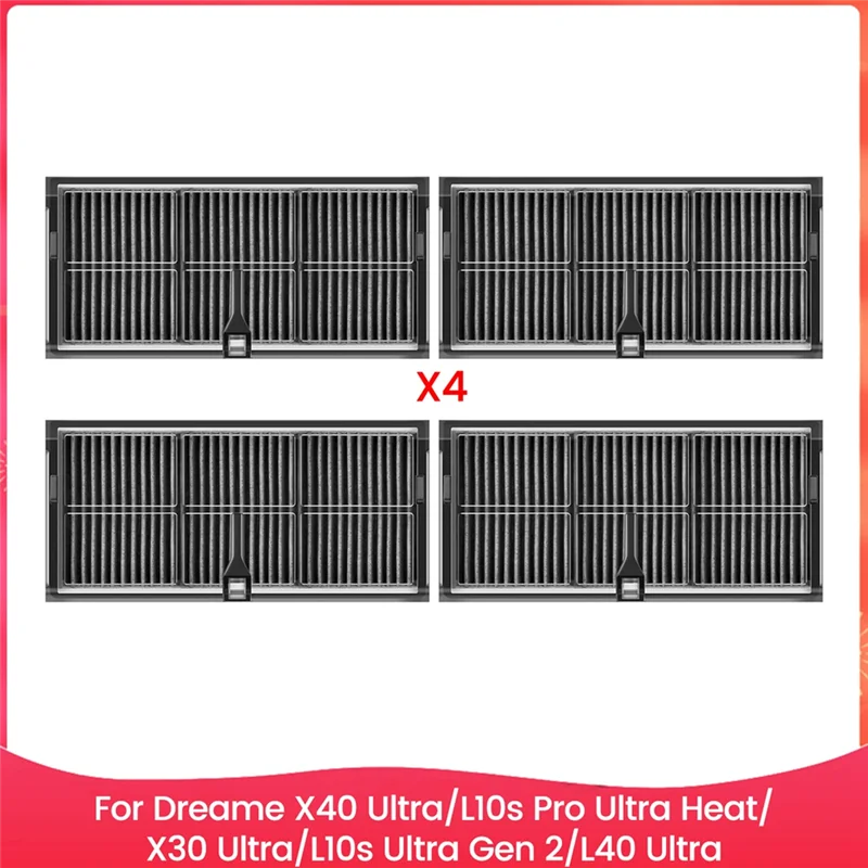 【مشعبية】مجموعة من فلاتر HEPA البديلة للمكنسة الكهربائية Dreame X40 Ultra/L10s Pro Ultra Heat/X30 Ultra/L10s Ultra Gen 2/L40 Ultra
