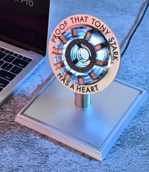 Avenger Iron Man Mk1 Mk2 Arc Reactor Tony Stark Heart Of Mark Figure Led Light Superhero 1:1 Cosplay Toys Chest Lamp Xmas Gift