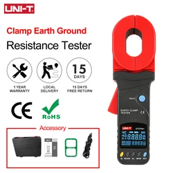 UNI-T Clamp Earth Ground Resistance Tester UT276A+ UT278A+ Digital Clamp Meter Leakage Current Detection Auto Range Data Storage